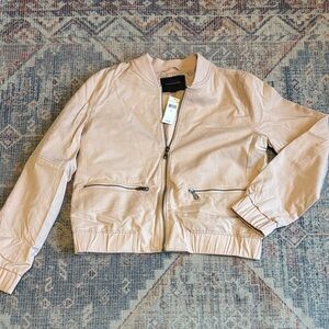 Banana Republic Blush Pink Bomber Jacket
